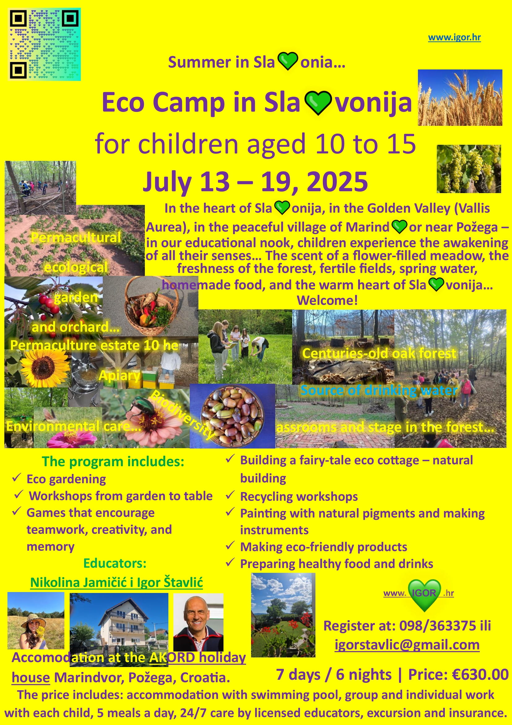 Eco camp for children Center IGOR Croatia