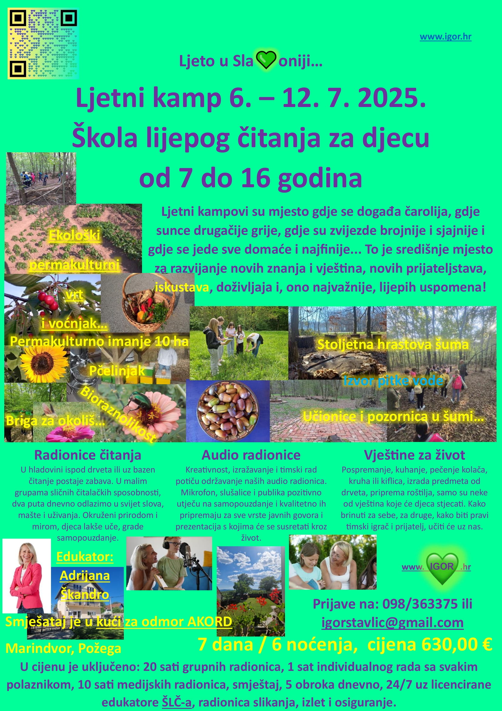 Ljeto u Slavoniji Ljetni kamp kola lijepog itanja 6. 12.7.2025. Marindvor 1